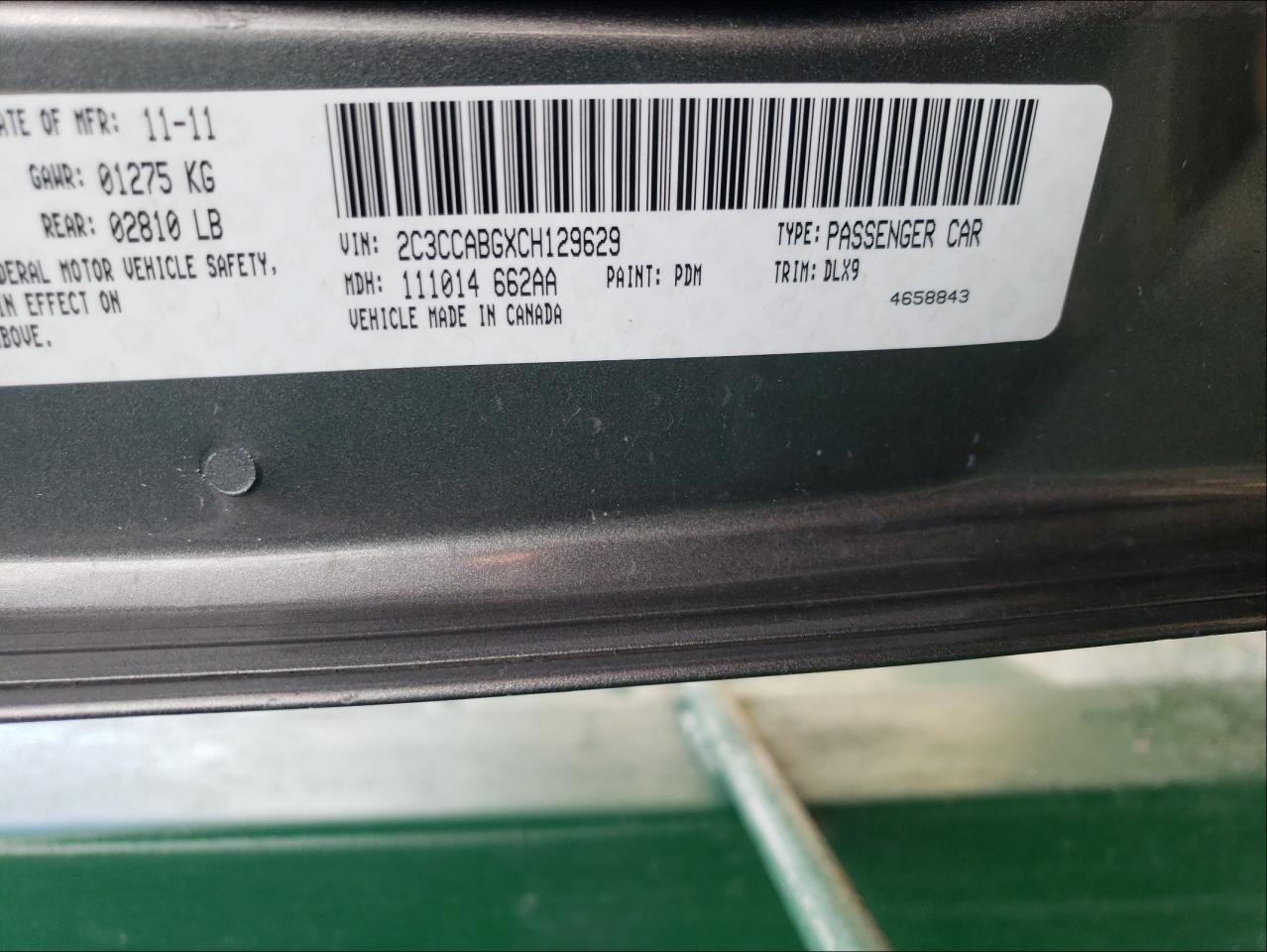 Photo 10 from auction – 2012 CHRYSLER 300 S with VIN 2C3CCABGXCH129629