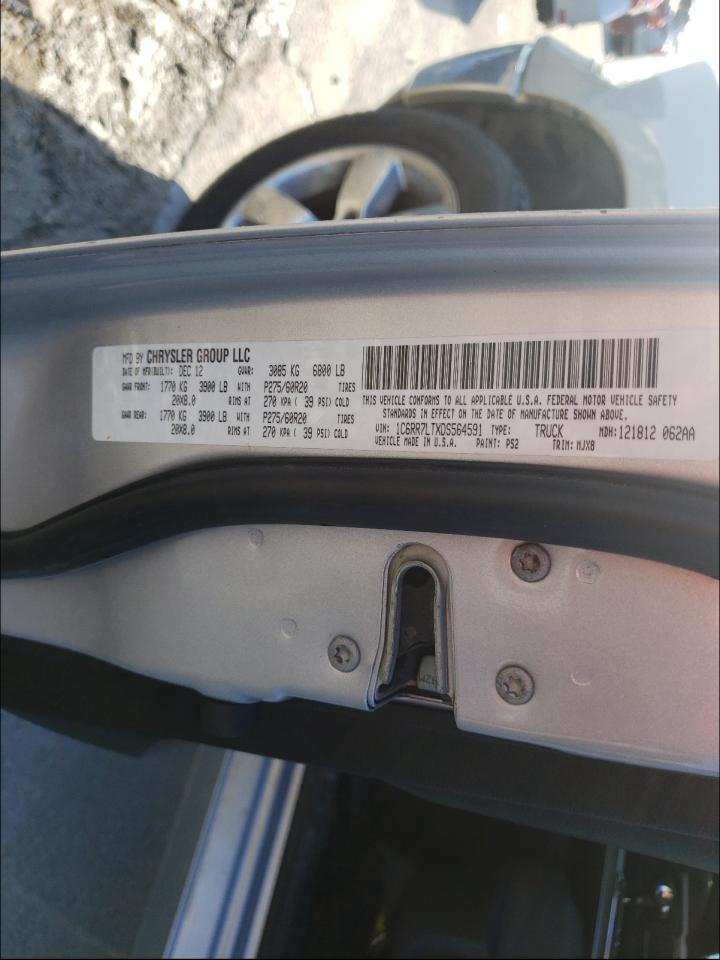 Photo 10 from auction – 2013 RAM 1500 SLT with VIN 1C6RR7LTXDS564591