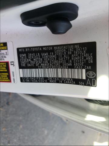 Photo 10 from auction – 2013 TOYOTA COROLLA BA with VIN 2T1BU4EE8DC064064