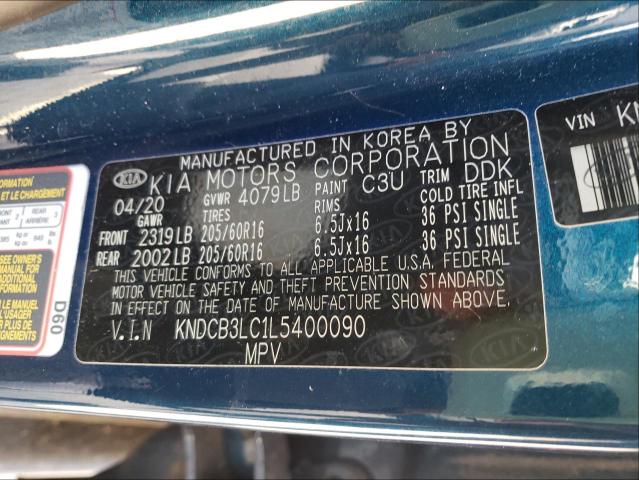 Photo 10 from auction – 2020 KIA NIRO LX with VIN KNDCB3LC1L5400090