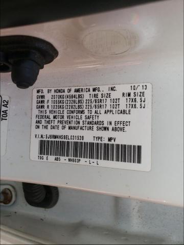 Photo 10 from auction – 2014 HONDA CR-V EX with VIN 5J6RM4H59EL031539