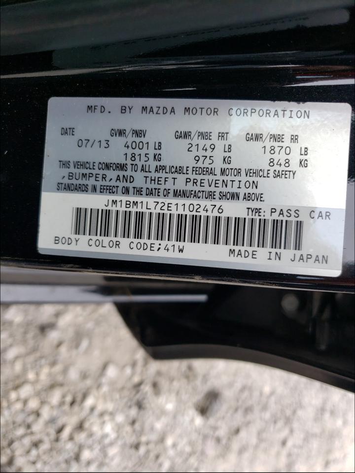 Photo 10 from auction – 2014 MAZDA 3 TOURING with VIN JM1BM1L72E1102476