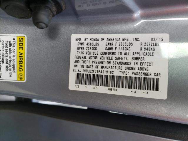 Photo 10 from auction – 2015 ACURA TLX ADVANC with VIN 19UUB2F79FA019162