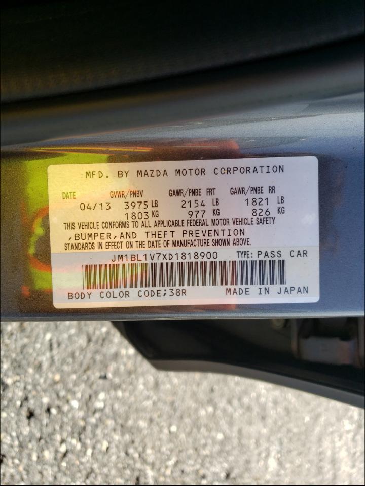 Photo 10 from auction – 2013 MAZDA 3 I with VIN JM1BL1V7XD1818900