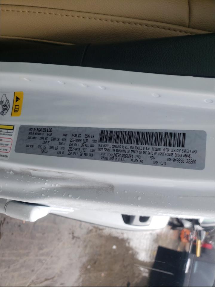 Photo 10 from auction – 2018 JEEP WRANGLER U with VIN 1C4HJXEG2JW161284
