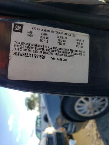 Photo 10 from auction – 2001 BUICK CENTURY CU with VIN 2G4WS52J111231899
