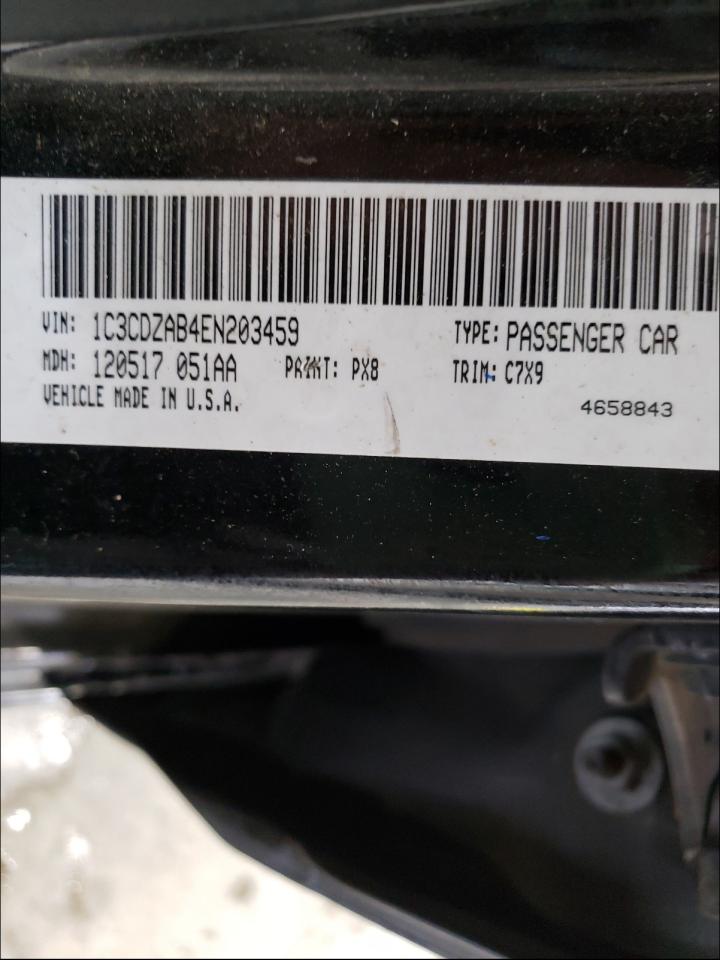 Photo 10 from auction – 2014 DODGE AVENGER SE with VIN 1C3CDZAB4EN203459