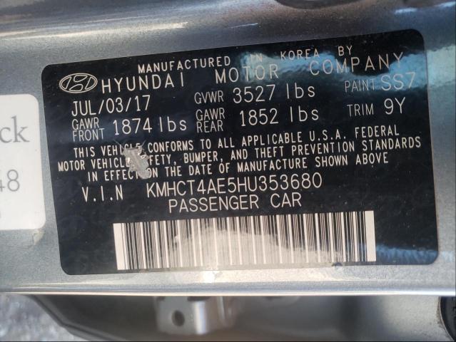 Photo 10 from auction – 2017 HYUNDAI ACCENT with VIN KMHCT4AE5HU353680