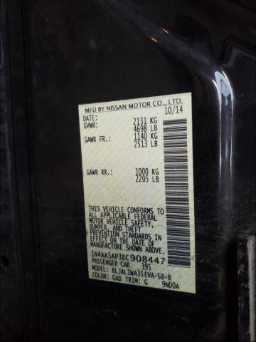 Photo 10 from auction – 2014 NISSAN MAXIMA S with VIN 1N4AA5AP3EC908447