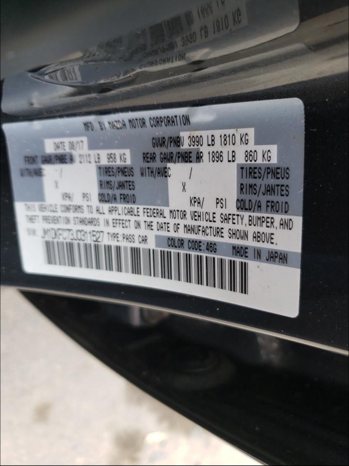 Photo 10 from auction – 2018 MAZDA CX-3 TOURI with VIN JM1DKFC73J0311527