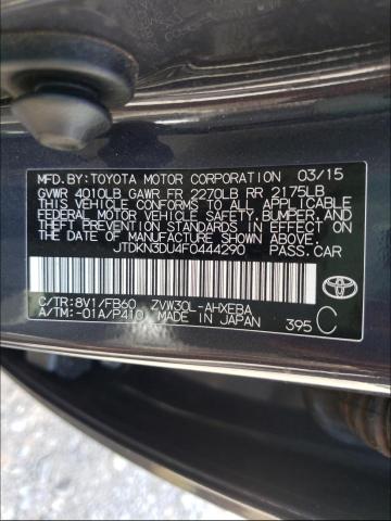 Photo 10 from auction – 2015 TOYOTA PRIUS with VIN JTDKN3DU4F0444290