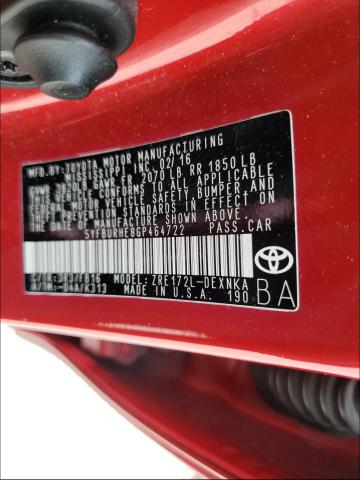 Photo 10 from auction – 2016 TOYOTA COROLLA L with VIN 5YFBURHE8GP464722