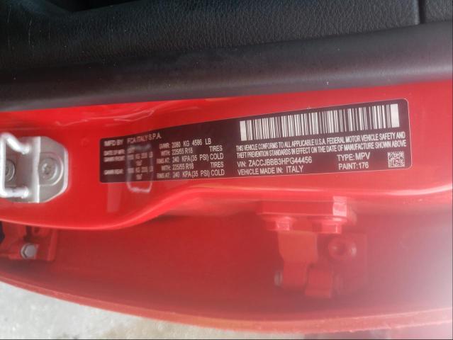 Photo 10 from auction – 2017 JEEP RENEGADE L with VIN ZACCJBBB3HPG44456