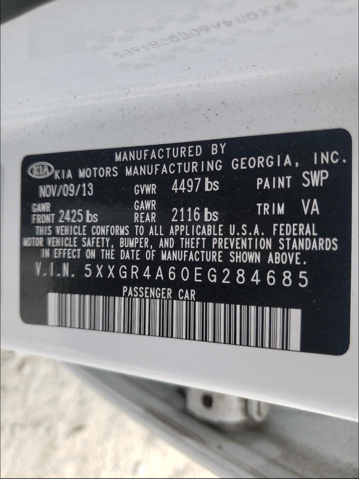 Photo 10 from auction – 2014 KIA OPTIMA SX with VIN 5XXGR4A60EG284685
