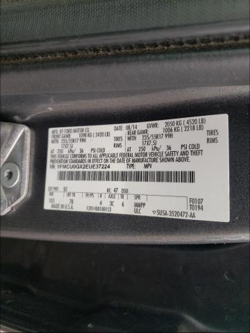 Photo 10 from auction – 2014 FORD ESCAPE SE with VIN 1FMCU0GX2EUE37224