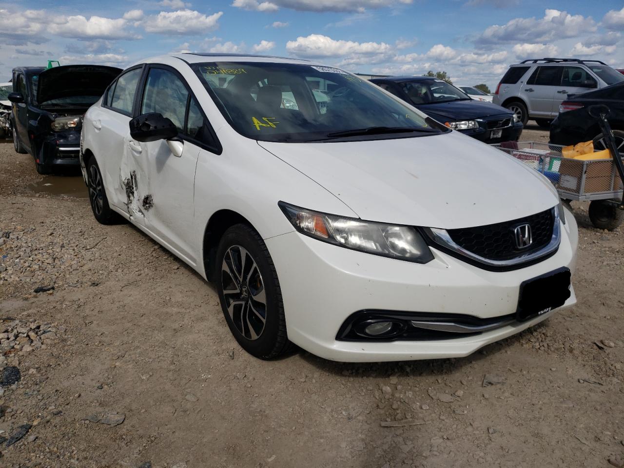 Photo 1 from auction – 2013 HONDA CIVIC EXL with VIN 19XFB2F99DE041889