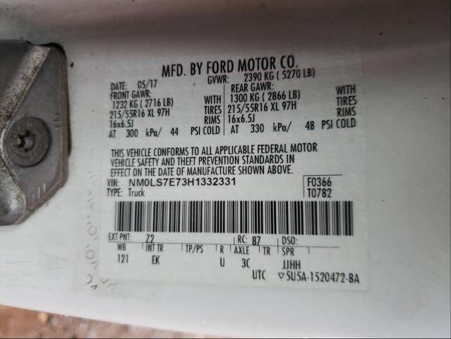 Photo 10 from auction – 2017 FORD TRANSIT CO with VIN NM0LS7E73H1332331
