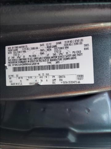 Photo 10 from auction – 2013 FORD ESCAPE SE with VIN 1FMCU0G95DUC26518