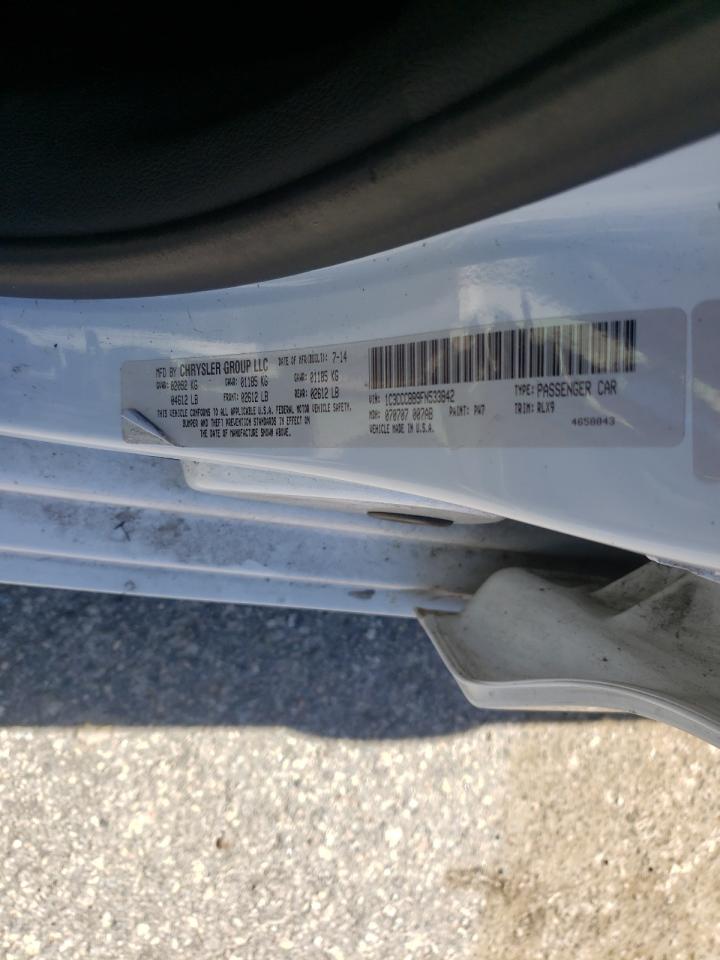 Photo 10 from auction – 2015 CHRYSLER 200 S with VIN 1C3CCCBB9FN533842
