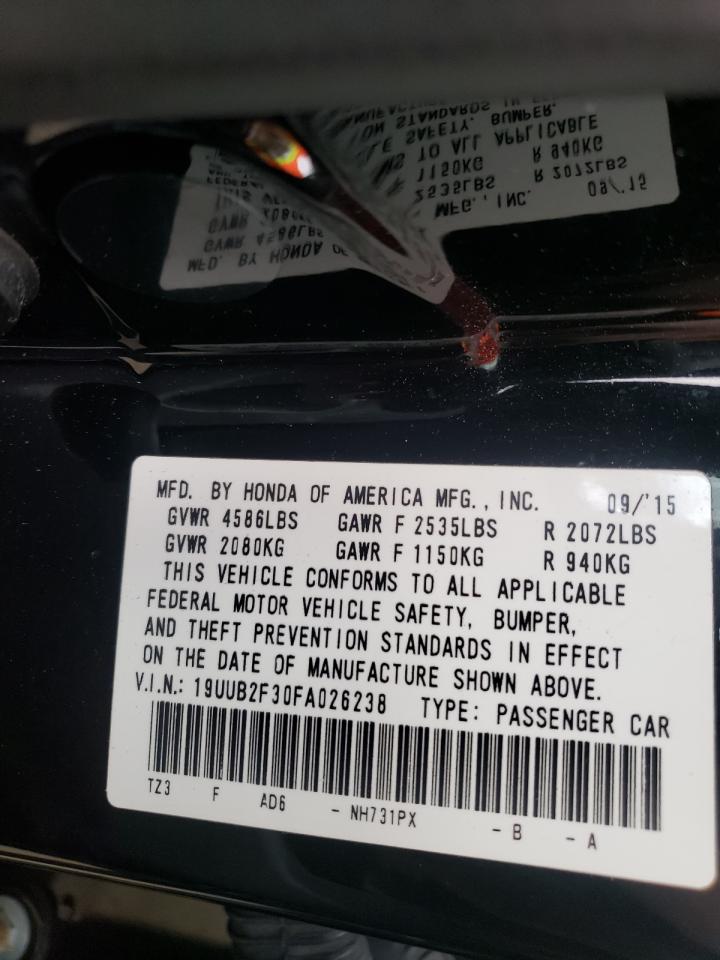 Photo 10 from auction – 2015 ACURA TLX with VIN 19UUB2F30FA026238