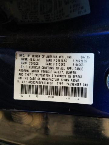 Photo 10 from auction – 2015 HONDA ACCORD EXL with VIN 1HGCR3F82FA034060