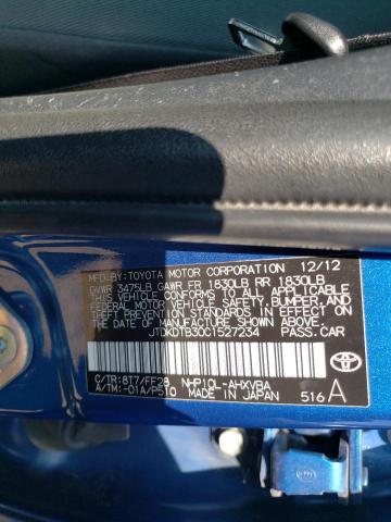 Photo 10 from auction – 2012 TOYOTA PRIUS C with VIN JTDKDTB30C1527234