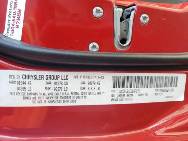 Photo 10 from auction – 2014 DODGE DART GT with VIN 1C3CDFEB1ED667971