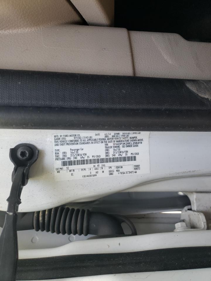 Photo 10 from auction – 2014 FORD FOCUS SE with VIN 1FADP3K28EL258419