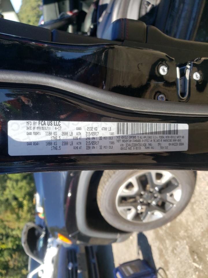Photo 10 from auction – 2017 JEEP COMPASS TR with VIN 3C4NJDDB0HT641430