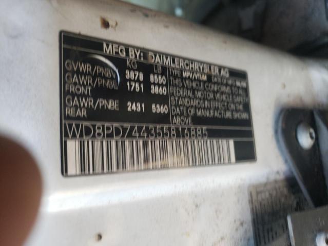 Photo 10 from auction – 2005 DODGE SPRINTER with VIN WD8PD744355816885