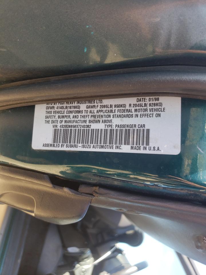 Photo 10 from auction – 1999 SUBARU LEGACY 30T with VIN 4S3BD6858X7240382