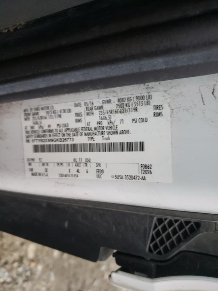Photo 10 from auction – 2016 FORD TRANSIT T- with VIN 1FTYR2XM9GKB26773