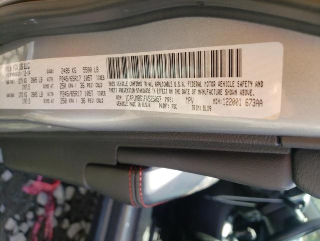 Photo 10 from auction – 2015 JEEP CHEROKEE T with VIN 1C4PJMBS1FW525057