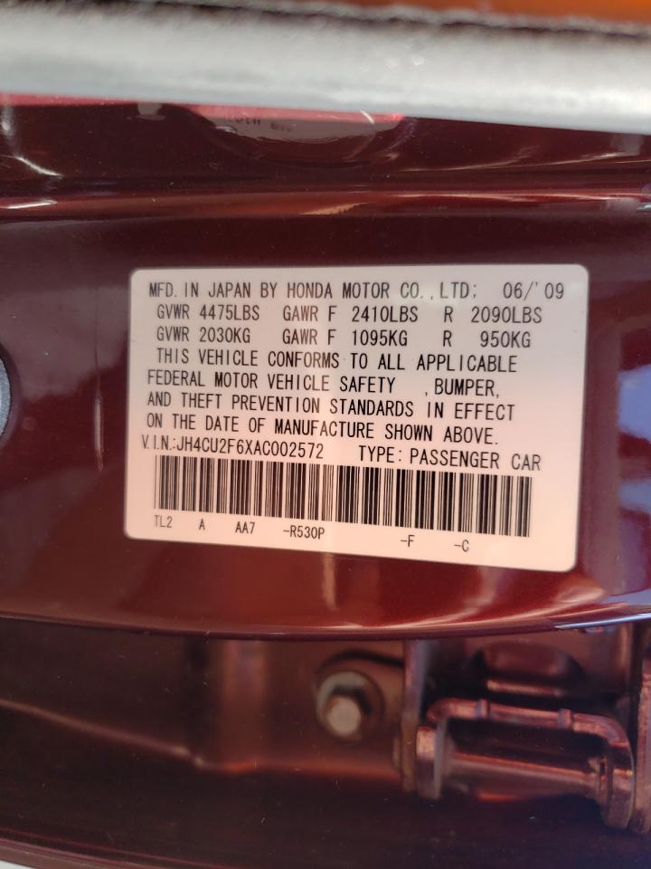 Photo 10 from auction – 2010 ACURA TSX with VIN JH4CU2F6XAC002572