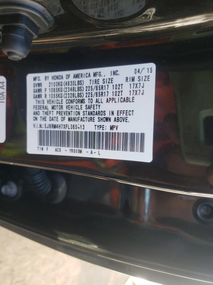 Photo 10 from auction – 2015 HONDA CR-V EXL with VIN 5J6RM4H7XFL065413