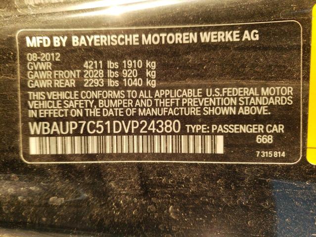 Photo 10 from auction – 2013 BMW 128 I with VIN WBAUP7C51DVP24380