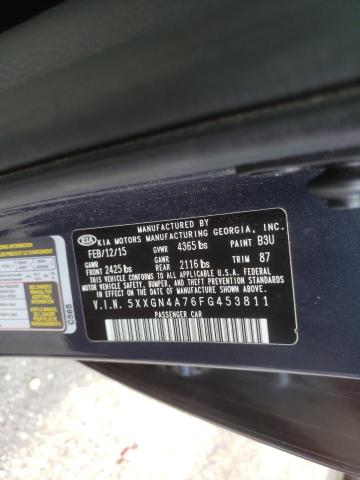 Photo 10 from auction – 2015 KIA OPTIMA EX with VIN 5XXGN4A76FG453811