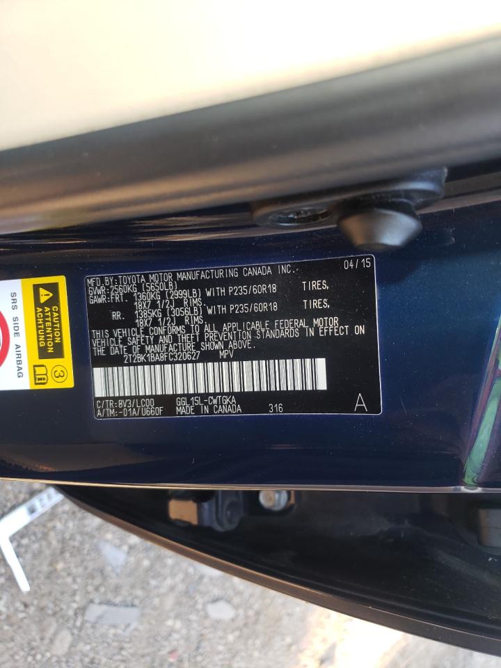 Photo 10 from auction – 2015 LEXUS RX 350 BAS with VIN 2T2BK1BA8FC320627