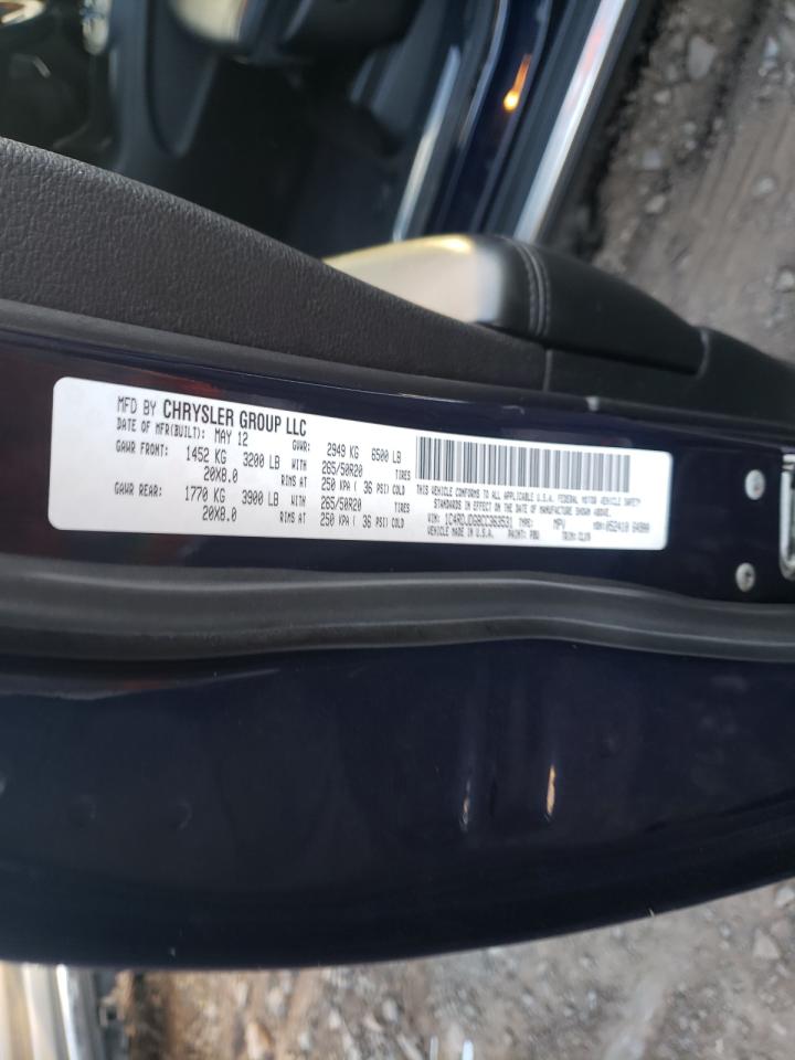 Photo 10 from auction – 2012 DODGE DURANGO CR with VIN 1C4RDJDG8CC363531