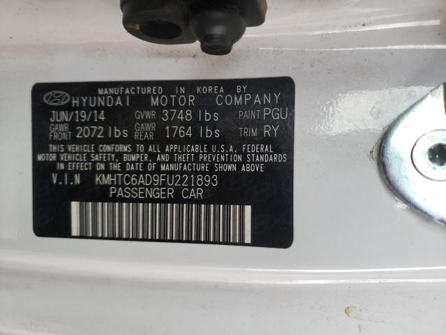 Photo 10 from auction – 2015 HYUNDAI VELOSTER with VIN KMHTC6AD9FU221893