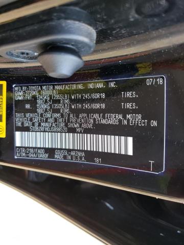 Photo 10 from auction – 2018 TOYOTA HIGHLANDER with VIN 5TDBZRFH0JS898520
