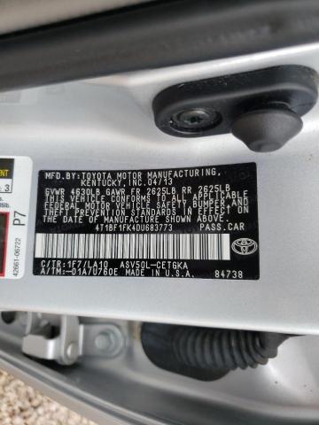 Photo 10 from auction – 2013 TOYOTA CAMRY L with VIN 4T1BF1FK4DU683773