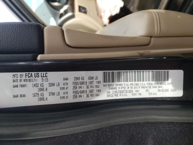 Photo 10 from auction – 2015 JEEP GRAND CHER with VIN 1C4RJFBG0FC813654