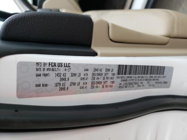 Photo 10 from auction – 2017 JEEP GRAND CHER with VIN 1C4RJFBG0HC798012