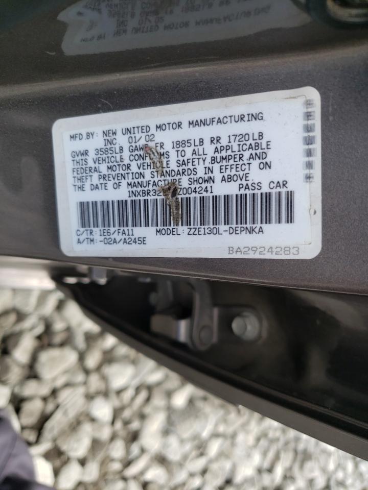 Photo 10 from auction – 2003 TOYOTA COROLLA CE with VIN 1NXBR32E53Z004241
