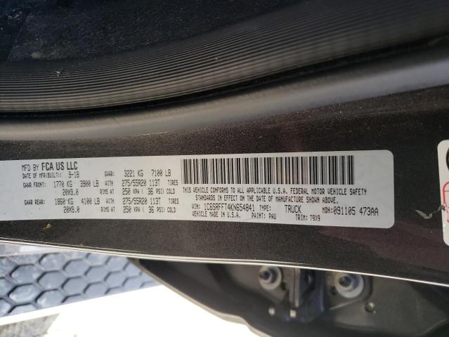 Photo 10 from auction – 2019 RAM 1500 BIG H with VIN 1C6SRFFT4KN654841