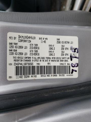 Photo 10 from auction – 2006 DODGE GRAND CARA with VIN 2D4GP44L16R736565