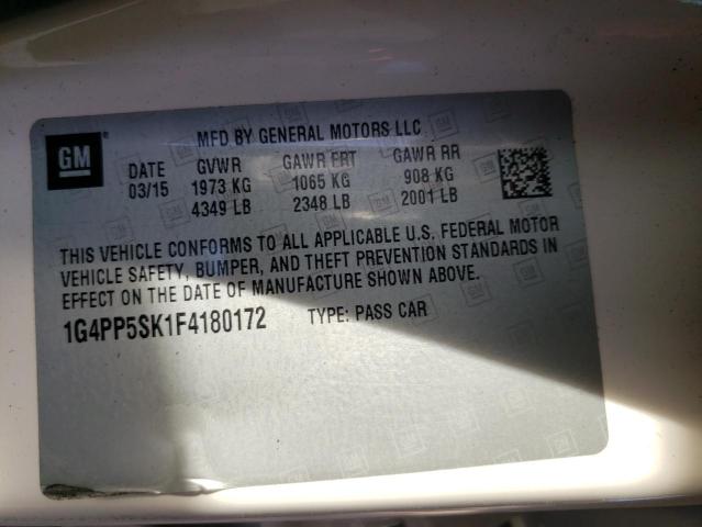 Photo 10 from auction – 2015 BUICK VERANO with VIN 1G4PP5SK1F4180172