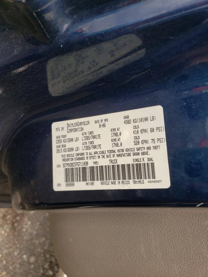 Zdjęcie 10 z aukcji – 2007 DODGE RAM 3500 S z VIN 3D7MX38C57G711038