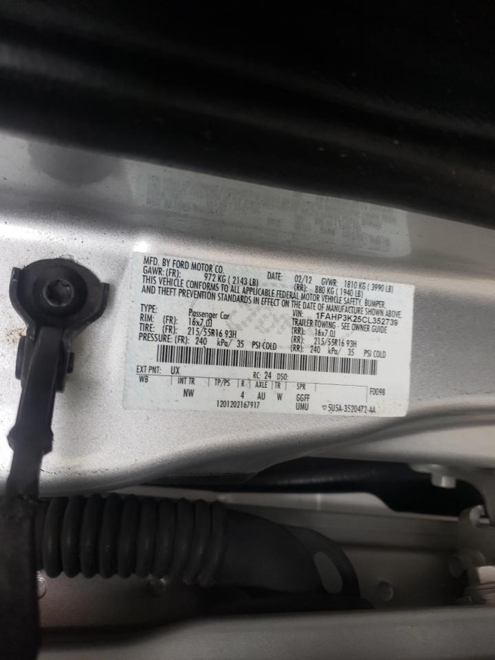 Photo 10 from auction – 2012 FORD FOCUS SE with VIN 1FAHP3K25CL352739